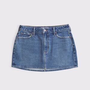 Abercrombie Curve Love Denim Mini Skirt - NWT